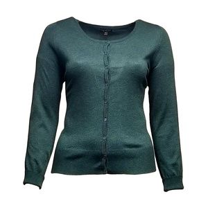 Lane Bryant Forest Green Cardigan Sweater 18/20
